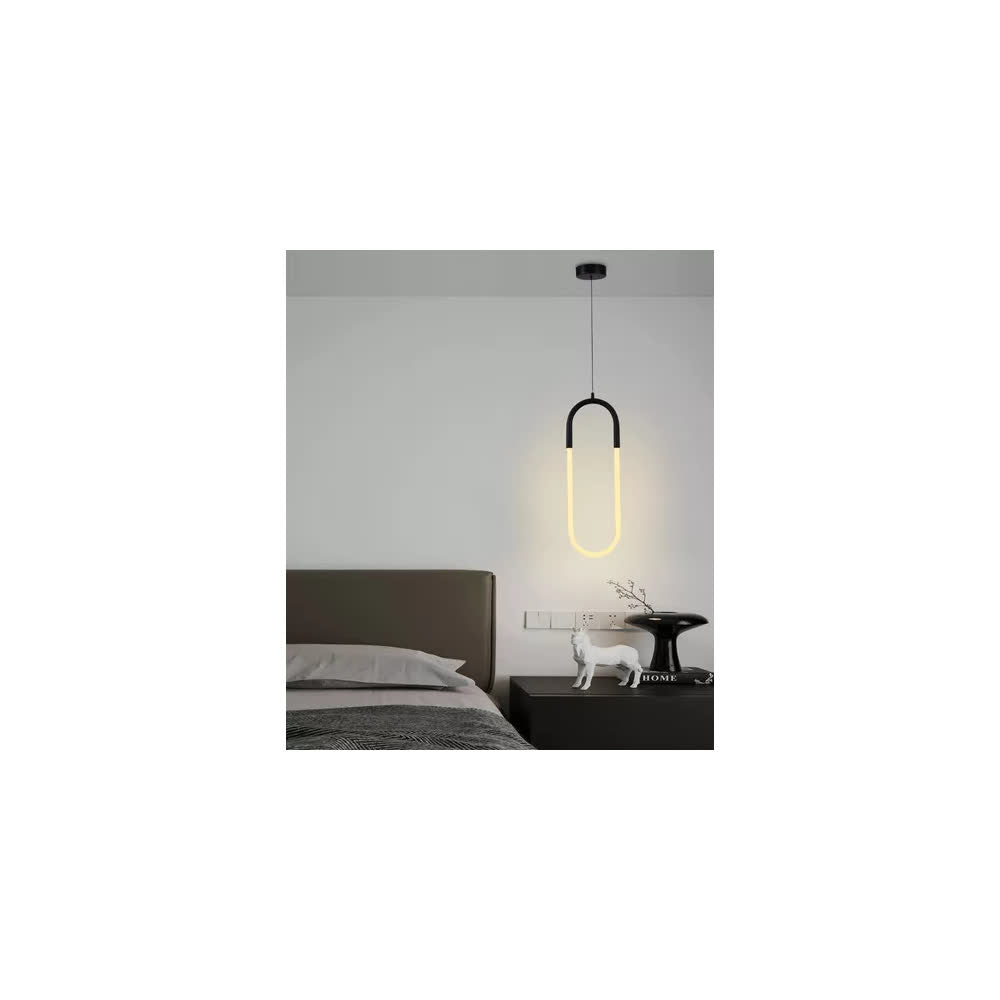 Lámpara Colgante LED Negra Unnu 3 Tonos Control – Luxica